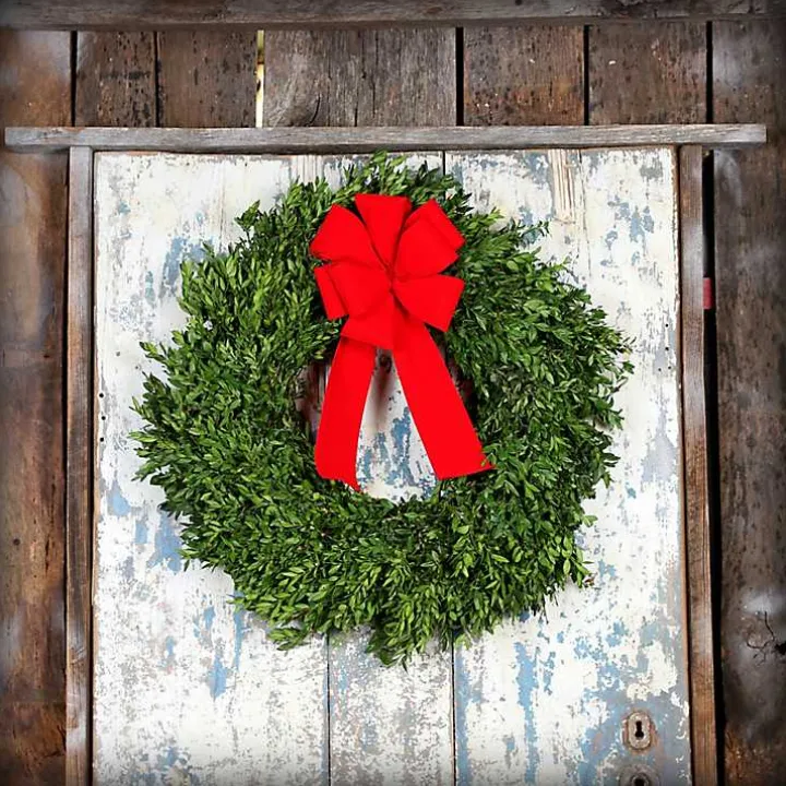 Fresh Cut Boxwood Blue Ridge Mountain Wreath