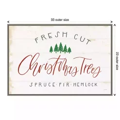 Fresh Cut Trees Framed Canvas Print