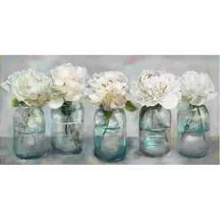 Fresh Picked Peonies Canvas Art Print