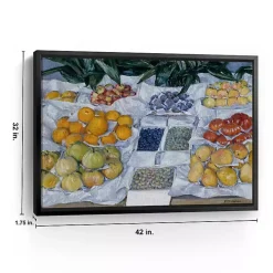 Fruit Displayed on Stand Canvas Print, 42x32 in.