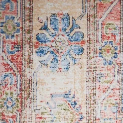 Fulton Blue Vintage Medallion Runner, 2x7