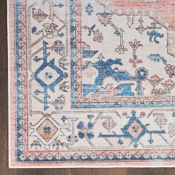 Fulton Coral Medallion Area Rug, 7x9
