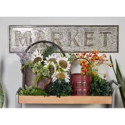 Galvanized Iron Market Wall Sign