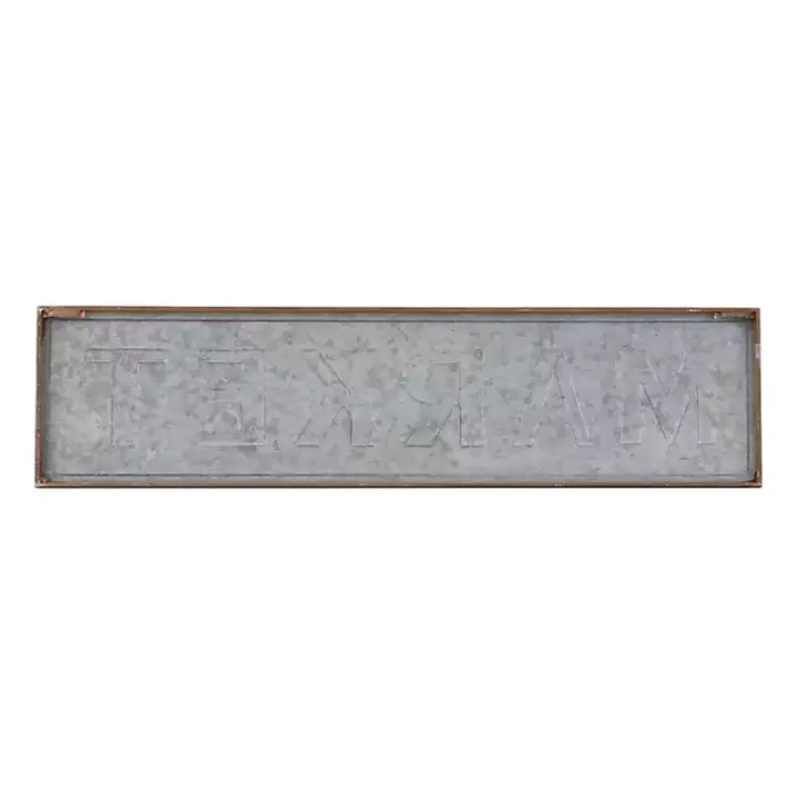 Galvanized Iron Market Wall Sign