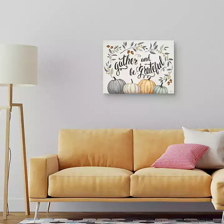 Gather and Be Grateful Halloween Wall Plaque