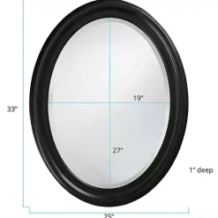 George Black Ridged Oval Wall Mirror