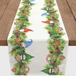 Gnome and Cookies Twill Table Runner, 90 in.