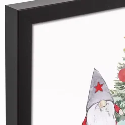 Gnomes Decorating Christmas Tree Wall Plaque