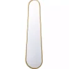 Gold Abstract Oblong Wall Mirror