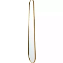 Gold Abstract Oblong Wall Mirror