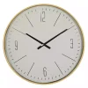 Gold and White Classic Wall Clock