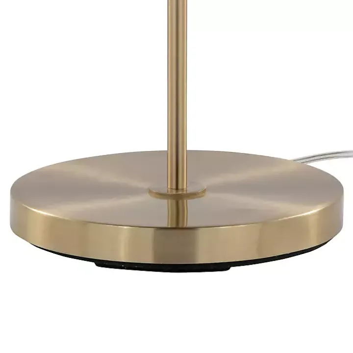Gold Arch Metro Glass Globe Floor Lamp