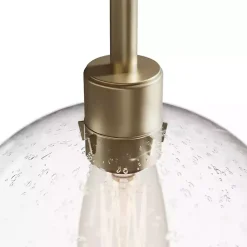 Gold Arch Metro Glass Globe Floor Lamp
