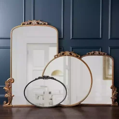 Gold Bordeaux Ornate Leaner Mirror, 46x63 in.