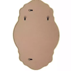 Gold Curved Beveled Frame Mirror