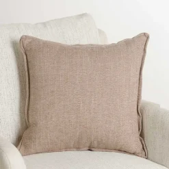 Gold Faux Suede Pillow
