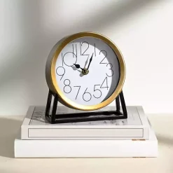 Gold Frame Modern Tabletop Clock