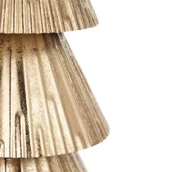 Gold Iron Christmas Tree on Black Base, 47 in.