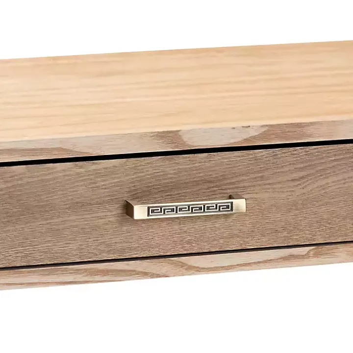 Gold Metal Frame Two-Drawer Console Table