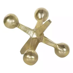 Gold Metal Jack Sculpture