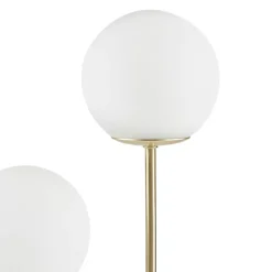 Gold Metal 2-Light Zusa Modern Table Lamp