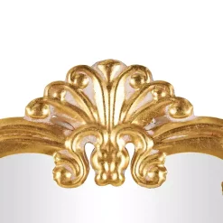 Gold Round Baroque Wall Mirror