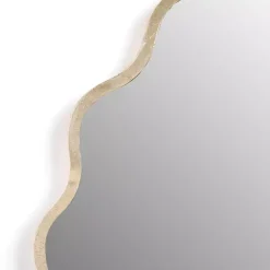 Gold Scalloped Seashell Wall Mirror