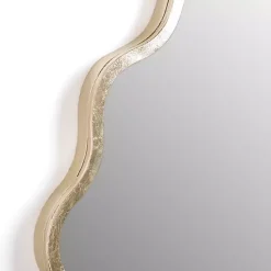 Gold Scalloped Seashell Wall Mirror