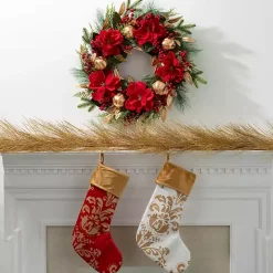 Gold Sparkle Pine Christmas Garland