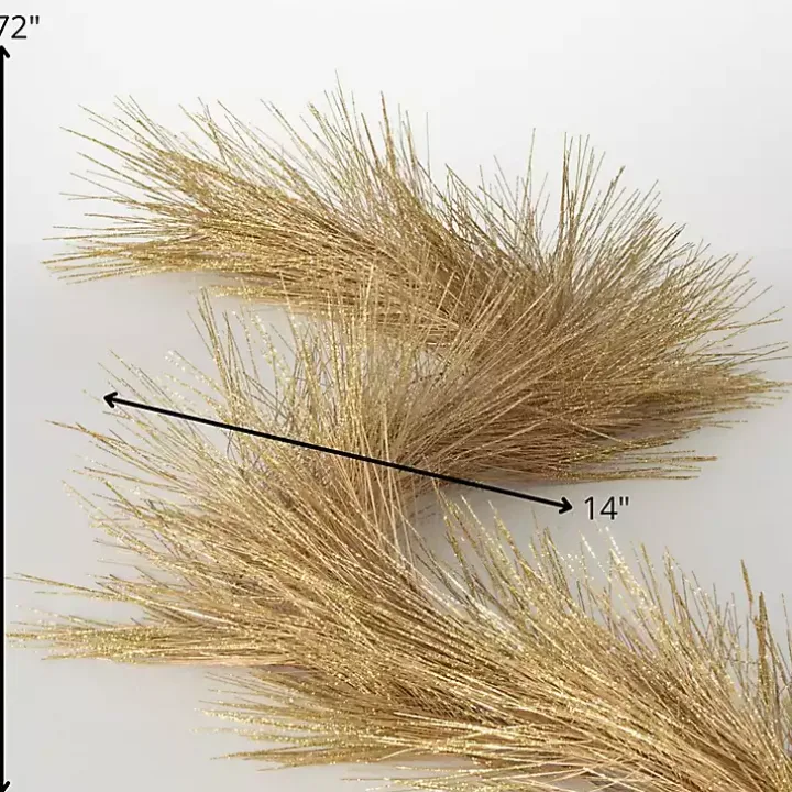 Gold Sparkle Pine Christmas Garland