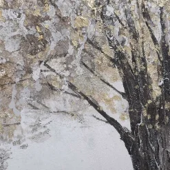 Gold Tree Rice Paper Framed Art Print