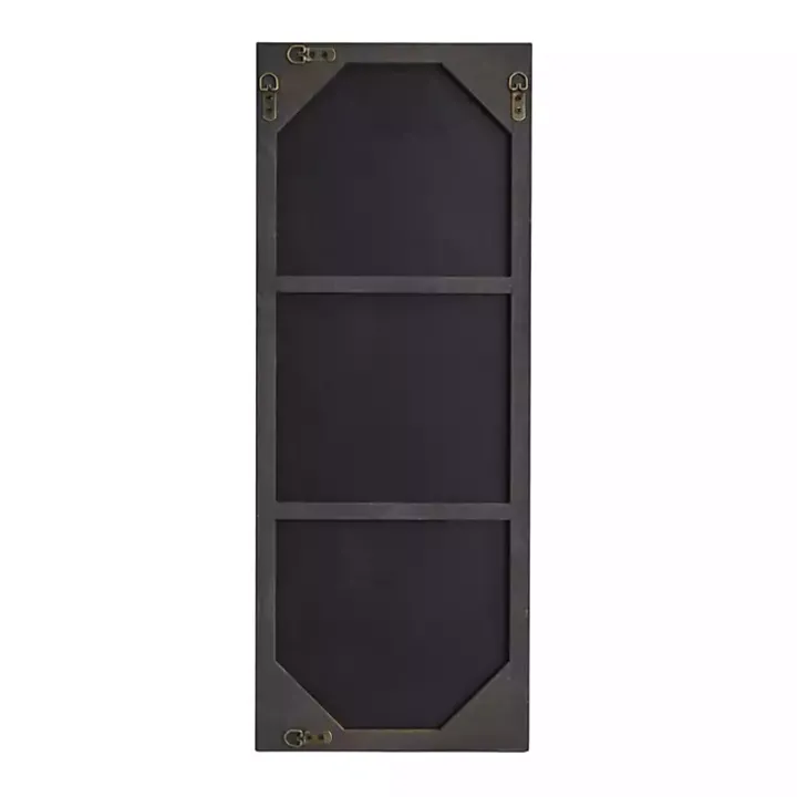 Gold Wood Rectangular Wall Mirror, 14x36 in.