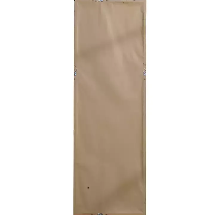 Golden Simple Rectangular Frame Wall Mirror