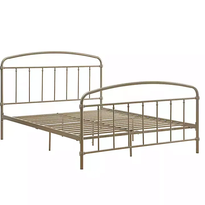 Golden Sun Vintage Arch Queen Bed Frame