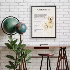 Goldendoodle Facts Framed Wall Plaque