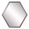Graphite Hexagon Wall Mirror