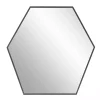 Graphite Metal Hexagonal Mirror