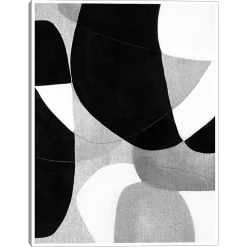 Gravity Abstract Framed Canvas Art Print