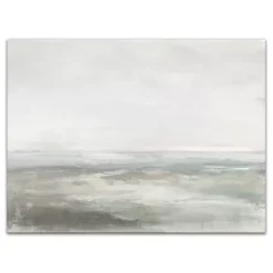 Gray Abstract Seascape Canvas Art Print