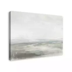 Gray Abstract Seascape Canvas Art Print