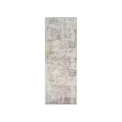 Gray Abstract Woven Runner
