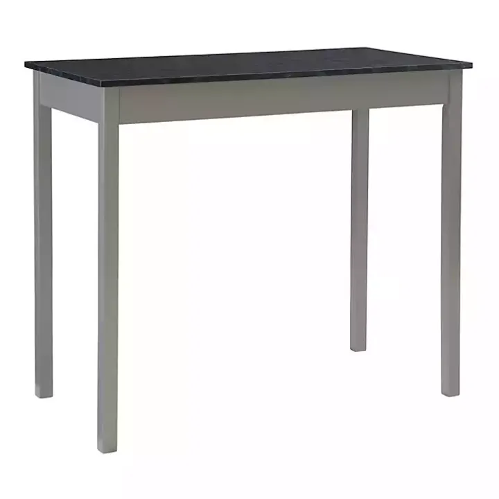 Gray and Black 3-pc. Stool and Table Set