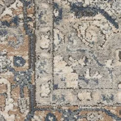 Gray and Ivory Nadia Medallion Area Rug, 5x7