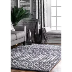 Gray Barbara Moroccan Area Rug, 8x10