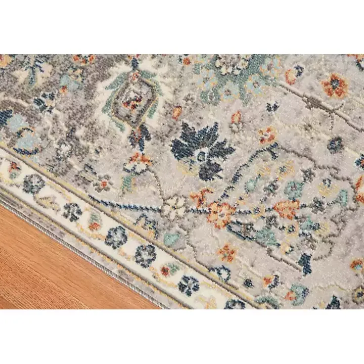 Gray Bohemian Area Rug, 7x9