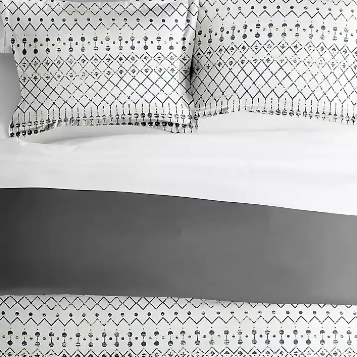 Gray Bohemian 2-pc. Twin Duvet Cover Set