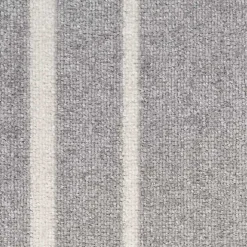 Gray Bordered Indoor/Outdoor Area Rug, 5x7