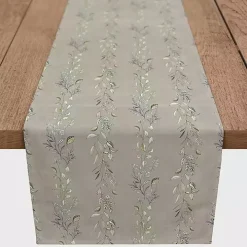Gray Botanical Vines Table Runner, 72 in.