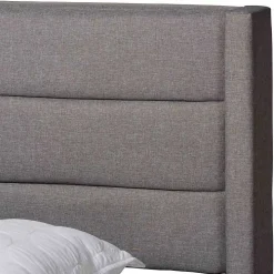Gray Braylon Upholstered 3-Drawer Full Bed