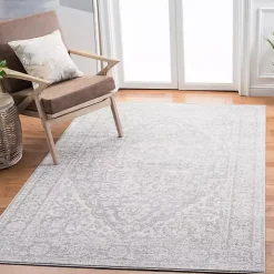 Gray Brentwood Traditional Area Rug, 5x7